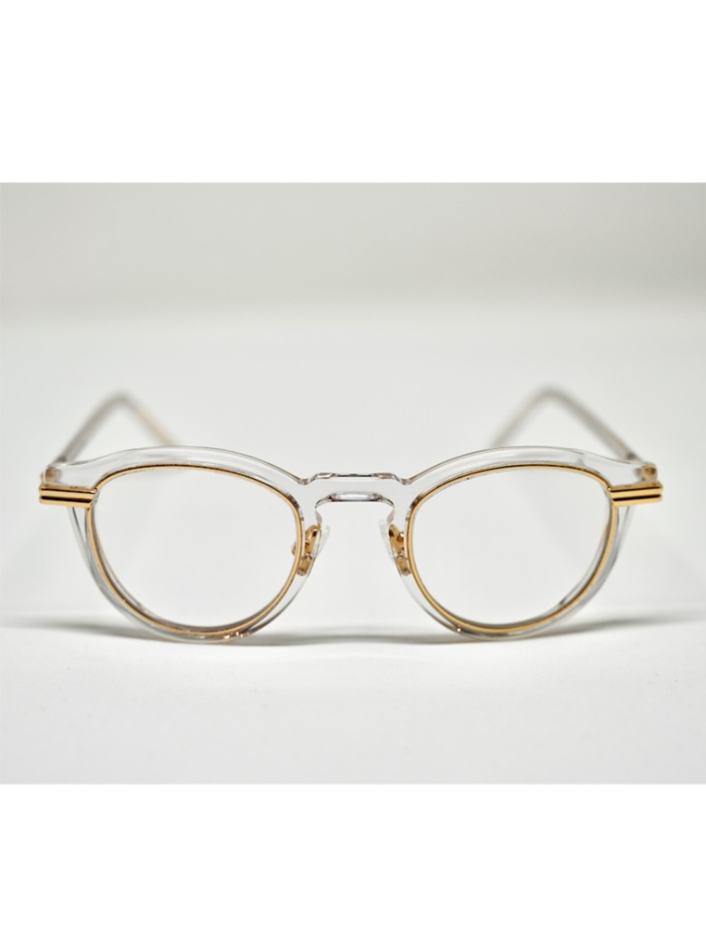 Warby Parker Clear/Gold Arti Frames - Glasses Like New, Never Worn